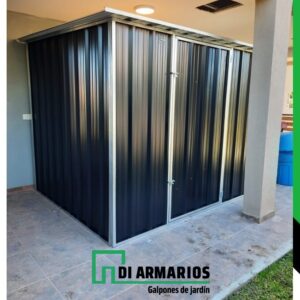 ARMARIO DE JARDIN NEGRO 2,6X2,3X2,25