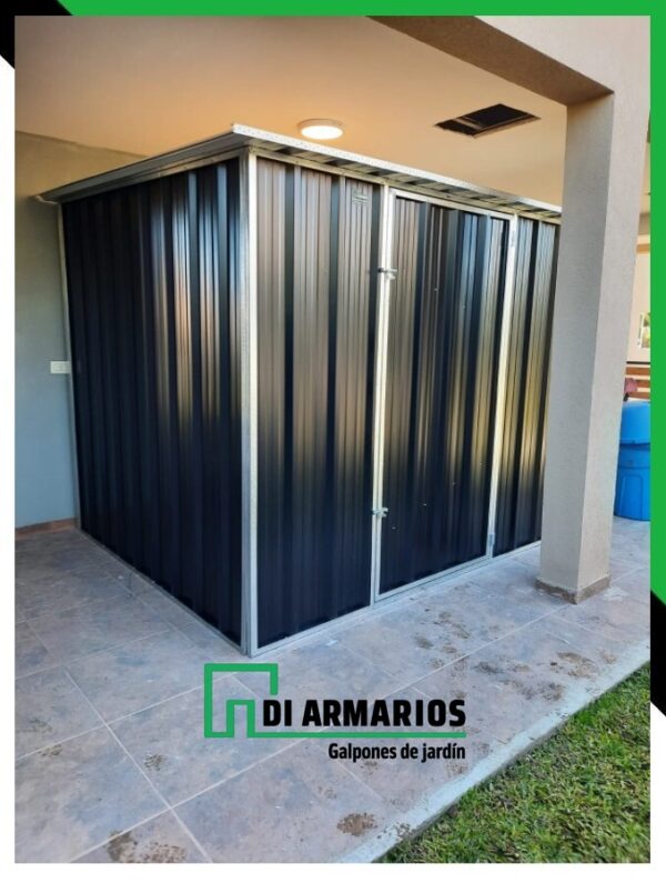 ARMARIO DE JARDIN NEGRO 2,6X2,3X2,25