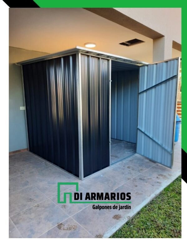 ARMARIO DE JARDIN NEGRO 2,6X2,3X2,25 - Image 2