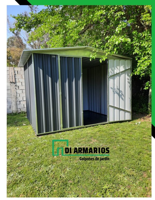 ARMARIO DE JARDIN GRIS TOPO 3X3 - Image 4