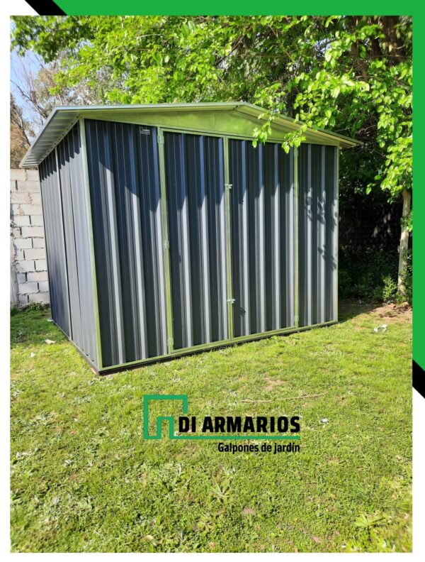 ARMARIO DE JARDIN GRIS TOPO 3X3