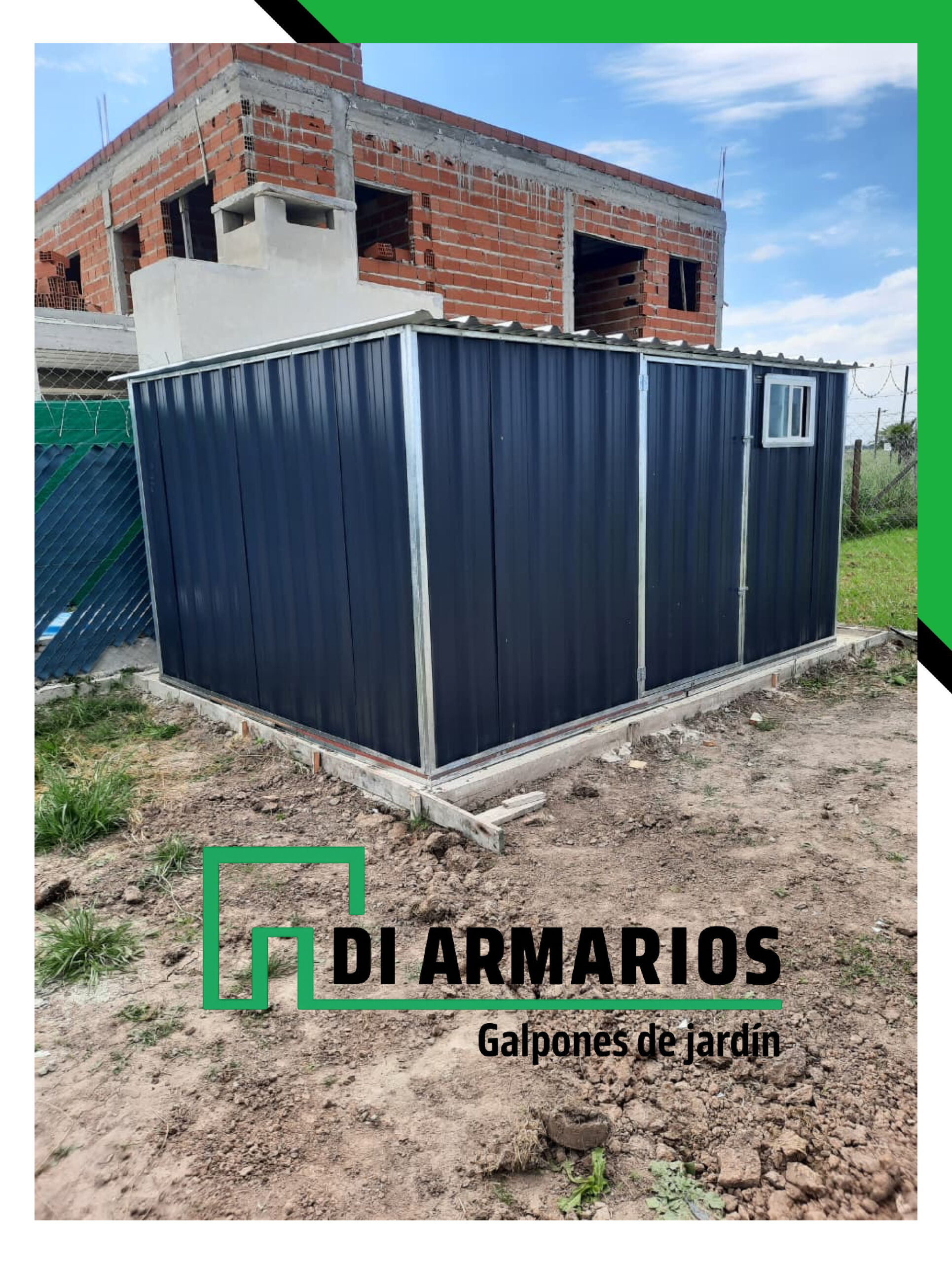 Armario De Jardin Negro Con Accesorios - Image 2