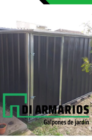 Armario De Jardin Negro Amurado