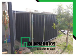 Armario De Jardin Negro Amurado