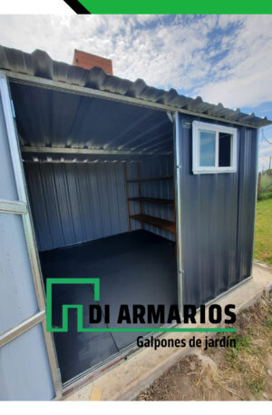 Armario De Jardin Negro Con Accesorios