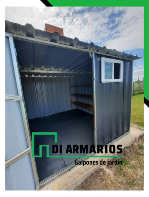 Armario De Jardin Negro Con Accesorios