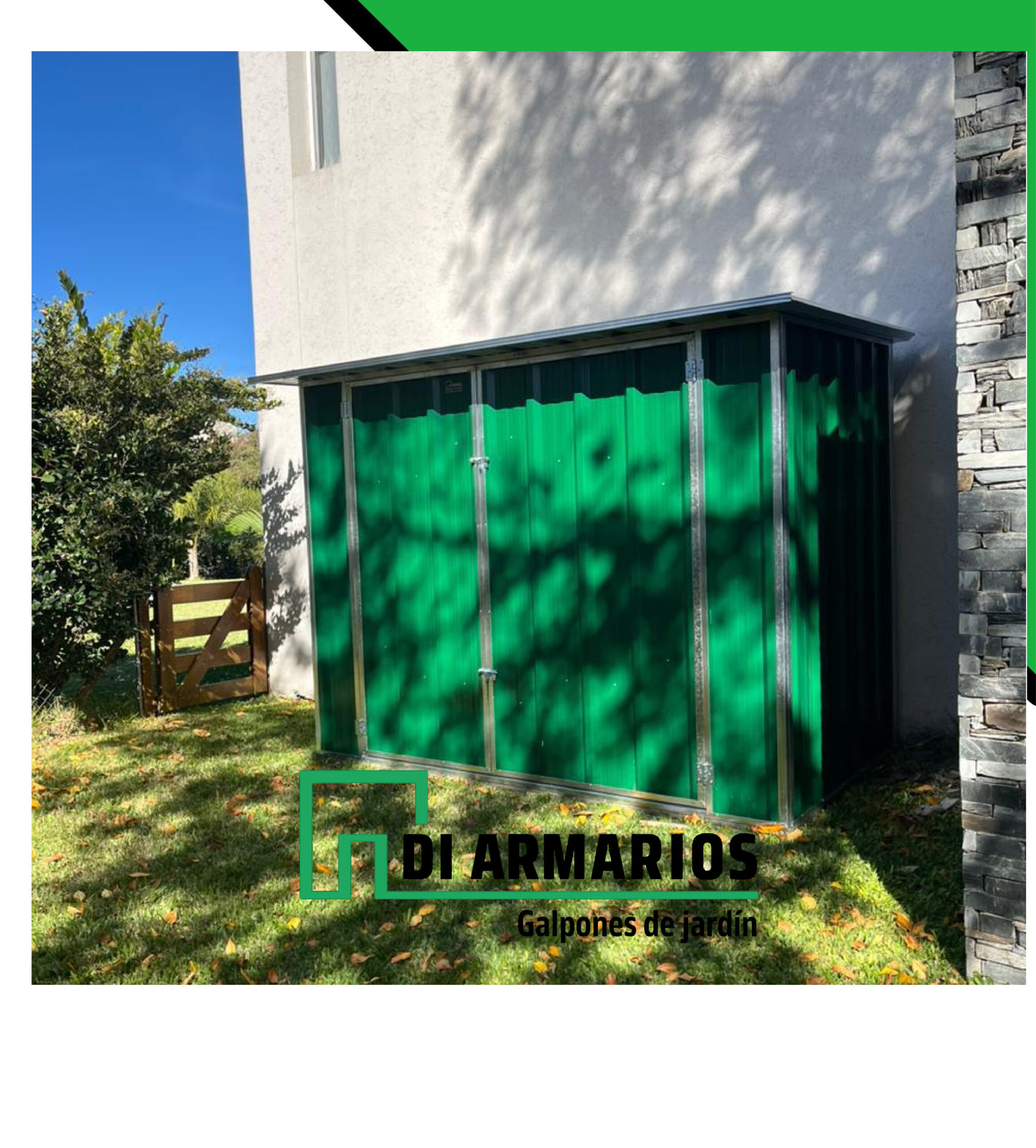 ARMARIO DE JARDIN VERDE