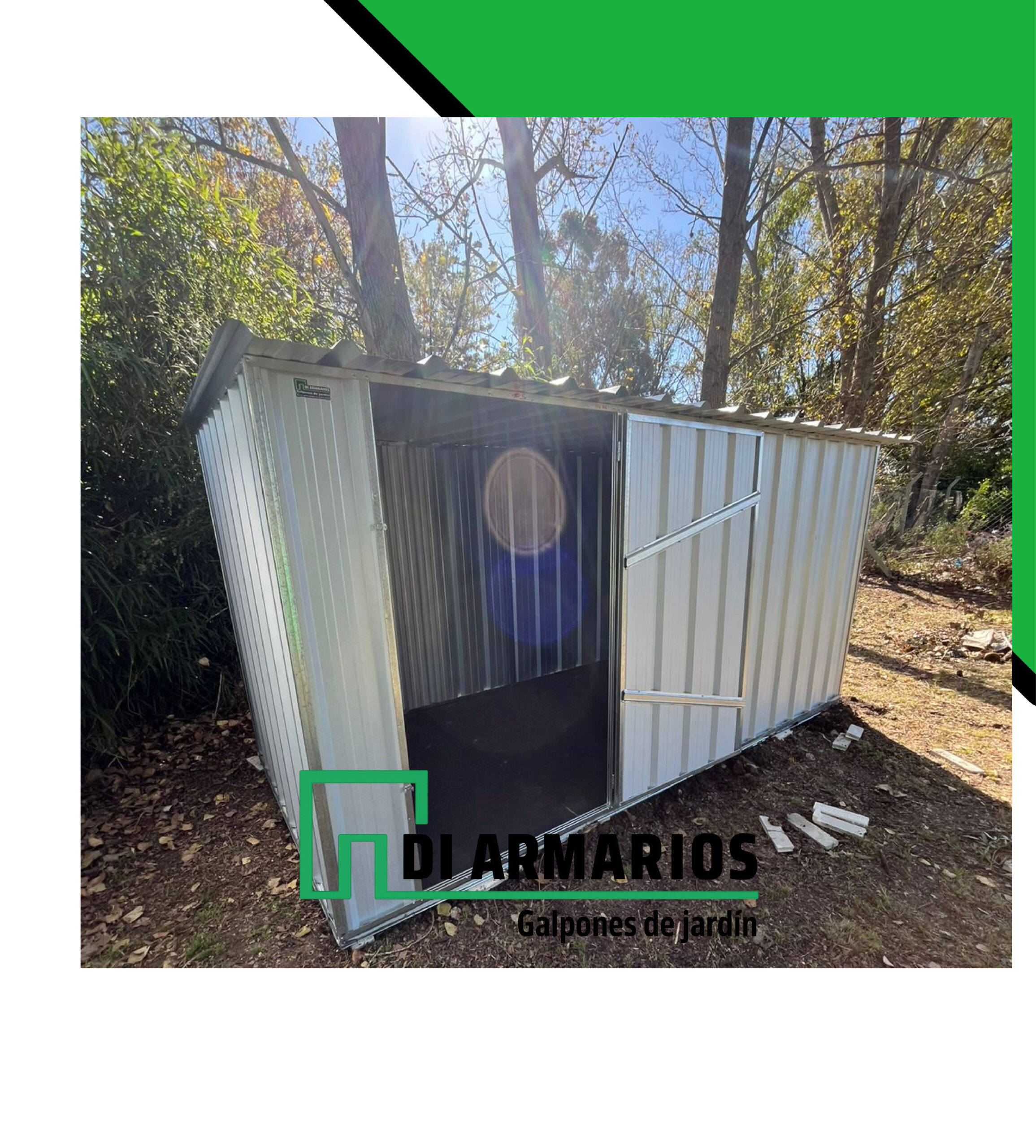 ARMARIO DE JARDIN GALVANIZADO